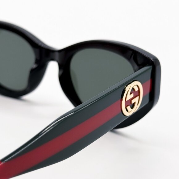 NEW GUCCI GG1862S 001 CAT EYE BLACK WOMEN SUNGLASSES GUCCI - Picture 6 of 11